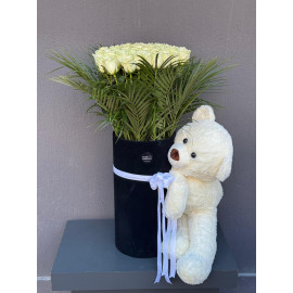 ÖZEL KUTUDA BEYAZ GÜL